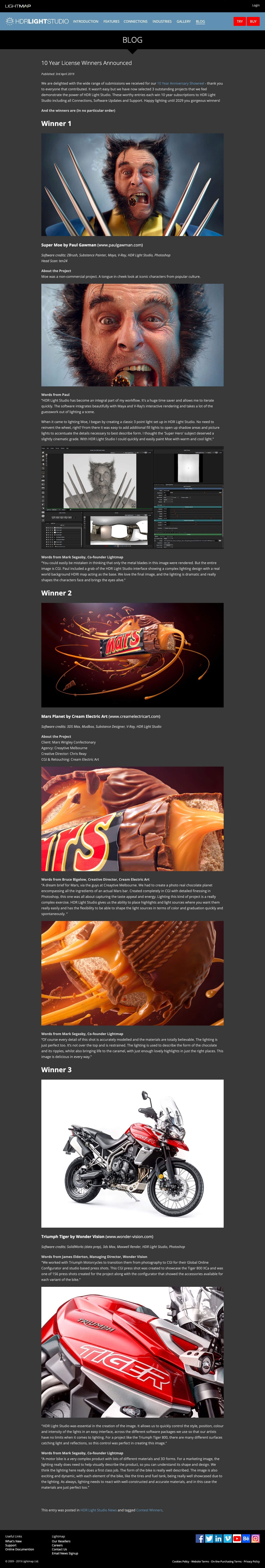 10 YEAR LICENCE WINNER